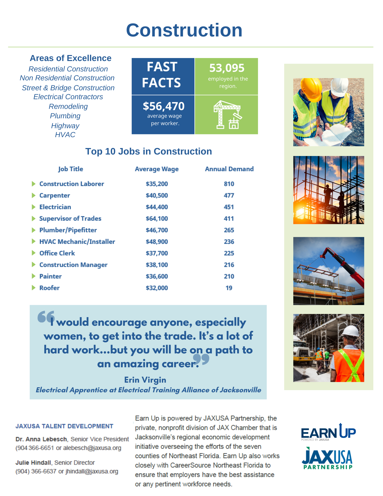 Jacksonville Construction Jobs - Earn Up